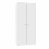 MUEBLES PITARCH | Armario Dormitorio Ropero 2 Puertas, Blanco, 180x79x52 cm(Alto x Ancho x Fondo), Mueble Auxiliar Moderno, Colección Tibet