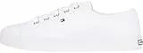 Tommy Hilfiger Sneaker con Suela Vulcanizada Essential Nautical Calzado, Blanco (White), 41