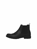 JACK & JONES Jfwfenchurch Pu Chelsea Boot Chelseaboots para hombre, antracita, 43 EU