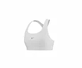 Nike DX6817-100 W NK SWSH LGT SPT Bra Sports Bra Mujer White/Black Tamaño S