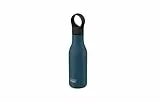 Joseph Joseph Loop Botella de Agua de Acero Inoxidable con Aislamiento al Vacío, Ideal para Trabajo, Gimnasio y Viajes, 500 ml, Azul