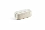 Lékué Lunch Box Organic Individual, Recipiente para transportar alimentos Beis, almuerzos y comidas en el trabajo o fuera de casa, 500 ml.