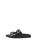 JACK & JONES Leather Buckle Sandal, Jfwdallas-Sandalias de Piel con Hebilla Hombre, Negro, 41 EU