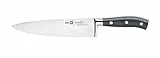 BRA Signature | Cuchillo cocinero 200 mm, Acero Inoxidable alemán forjado con Molibdeno Vanadio, Mango Remachado ABS, Diseño Ergonómico, Hoja 1,6 mm espesor
