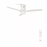 CREATE / WINDCALM S/Ventilador de techo ABS con luz blanco con mando / 40W, Silencioso, Ø112 cm, 6 velocidades, 3 temperaturas de luz, temporizador, función verano-invierno