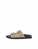 JACK & JONES Suede Buckle Sandal, Jfwdallas-Sandalias de Ante con Hebilla Hombre, Plaza Taupe, 41 EU