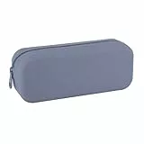 APLI 19780 - Estuche Multiusos de Silicona UpNorth Collection - Azul Celeste- Estuche Escolar de 185 x 75 x 55 mm