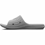 Under Armour UA W Locker IV SL, Sandalia Slide Mujer, Mod Gray/Mod Gray/White, 36.5 EU