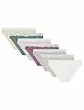 Women'secret Pack 7 Bragas clásicas algodón frunce y Encaje