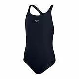 Speedo Junior Girl'S Eco Endurance+ Medalist Swimsuit | Chlorine Resistance | Recycled Fabric | Comfort Fit | Swimming Lessons | Swim Holiday, True Navy, 15-16 Years