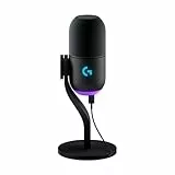 Logitech G Yeti GX, micrófono dinámico RGB con LIGHTSYNC para gaming, micrófono USB para streaming, supercardioide, Plug and Play USB para PC/Mac - Negro
