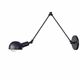 GUODDM Lámpara De Pared Extensible De Brazo Largo Retro Vintage, Aplique Industrial De Metal E27, para Pasillo, Sala De Estar, Estudio, Bar, Decoración.(D)