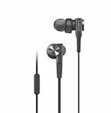 Sony MDR-XB55AP - Auriculares intraurales con EXTRA BASS y micrófono para llamadas, Negro