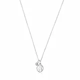 TOUS Collar de Plata de Primera Ley con Perla Cultivada 1,2 cm para Mujer, Largo 45cm, Versátil y Elegante, Colección Camee