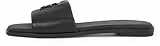 Tommy Hilfiger Sandalias Mujer Logo Hardware Leather Mules, Negro (Black), 38