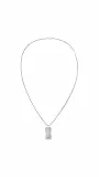 Tommy Hilfiger Jewelry Collar con Colgante para Hombre en Acero Inoxidable con una Placa Grabada - 2790627, NECKLACE, Silver