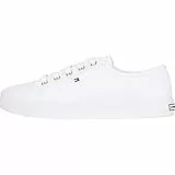 Tommy Hilfiger Sneaker con Suela Vulcanizada Essential Nautical Calzado, Blanco (White), 41