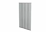 Windhager Cortina de Puerta mosquitera, con Cintas de Pesas premontadas, acortable Individualmente, 100 x 220 cm, Antracita, 04345