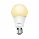 Tapo TAPOL510E2-PACK TP-Link Bombilla LED Inteligente, Bombilla WiFi sin necesidad de Hub, Regulable,E27, 8.7W/ 806lm, Compatible Alexa, Echo y Google Home, Blanco Cálido 2700k, 2 Unidad