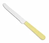 Arcos Cuchillos de Mesa - Cuchillo de Mesa - Hoja de Acero Inoxidable Nitrum 110 mm - Mango de Polipropileno - Color Crema
