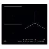 AEG TO63IQ0BIB Placa de Inducción, 60 cm, 3 Zonas de Cocción, FlexiPuente, Sistema Hob2Hood, Función PowerBoost y Pausa, Controles Deslizantes Independientes, Temporizador Individual, Sin Marco, Negro