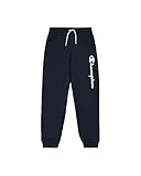 Champion Legacy Boy-Big Logo Sweatpants Pantalones Deportivos, Azul (Bs501), 11-12 años para Niños