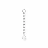 Thomas Sabo Pendientes para mujer con colgante de estrella de plata de ley 925