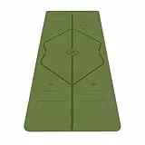 Liforme Esterilla Yoga Antideslizante - Mejor Colchoneta De Yoga Del Mundo Con Sistema De Alineación Original y Patentado - Yoga Mat Ecológica y Respetuosa Con El Medio AmbienteLYM (Olive)
