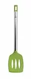 BRA Prior Espátula de Cocina Apta para el Contacto con los Alimentos, Acero Inoxidable, Verde, 36.5 cm