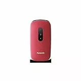 Panasonic KX-TU446EXR 2G Teléfono Móvil para Mayores, Resistente a Golpes, Cámara, Incluye Auriculares y Cargador, Pantalla A Color 2,4 Pulgadas, Llamada De Emergencia SOS, Rojo