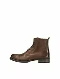 JACK & JONES - Jfwrussel Leather Cognac 19, Botas Estilo Motero Hombre, Marrón (Cognac Cognac), 41 EU