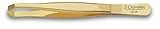3 Claveles 12246 - Pinza depilar cangrejo 9 cm oro
