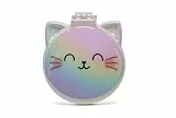 Legami Cepillo con espejo, se abre y cierra con un clic, cómodo y práctico de llevar a cualquier lugar, Kitty