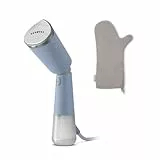 Vaporizador de mano Philips Serie 5000 - Lista en 35 segundos, placa de vapor con calentamiento activo, ajustes Eco y Max, suave con tejidos delicados, accesorios incluidos, azul celeste (STH5020/20)