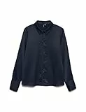 VERO MODA Shirt Vmmerle LS Camiseta Wvn Ga Noos, Azul Marino, M Mujeres
