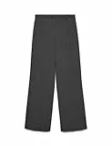 VERO MODA Vmtexas MW Straight Pant Noos, Gris Oscuro, L / 30L Mujeres