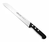Arcos Cuchillo Panero con Hoja de Acero Inoxidable Nitrum 200 mm. Cuchillo Pan ideal para uso doméstico diario. Obtenga una gran variedad cortes parau comida. Serie Universal. Color negro.