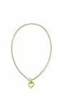 Tommy Hilfiger Jewelry Collar de Doble Cadena para Mujer en Oro Amarillo con un Colgante en Forma de Corazón - 2780968, NECKLACE, Gold