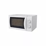 Candy Idea CMW20SMW Microondas con Grill, 20L, 700W-1050W,5 Niveles de Potencia, Panel de Control Mecánico, Alerta Acústica Finalización, Plato 25,5CM, Grill, Descongelación, Apertura Izquierda,Blanco