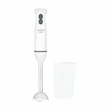 BECKEN - Batidora de Mano - 2 Velocidades Variables - Acero Inoxidable - Potencia 600W - Incluye vaso Medidor