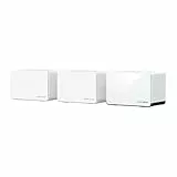 Mercusys Halo H85X (3-Pack) – Sistema Mesh Wi-Fi 6 AX3000, Cobertura de hasta 650 m², 2.5 Gbps WAN/LAN, gestión con App MERCUSYS