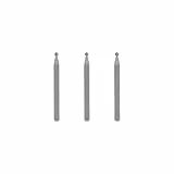 Dremel 107 Paquete múltiple de brocas de grabado - 3 brocas de grabado en forma de bola con un diámetro de trabajo de 2,4 mm
