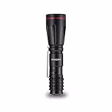 Philips SFL1001P/10 - Linterna LED, 160 Lúmenes, Hasta 5 Horas de Reproducción, Resistente al Agua IPX4, Color Negro (2 Pilas AA Incluidas)