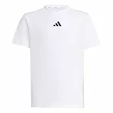 adidas Unisex niños Essentials T-Shirt, White/Black, 15-16 Years
