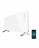 Cecotec Radiador Eléctrico Bajo Consumo Ready Warm 6750 Crystal Connection. Wifi, 2000 W, Termostato Regulable, 2 Modos, Temporizador, Soporte de pie, Protección sobrecalentamiento