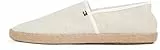 Tommy Hilfiger Alpargatas Hombre Chambray con Logotipo, Blanco (Ecru), 44