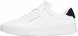 Tommy Hilfiger Court Sneaker Mujer Detail Essential de Piel, Blanco (White/Desert Sky), 42