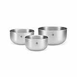ZWILLING Prep - Juego de 3 cuencos (acero inoxidable 18/10, 17, 21 y 25 cm)