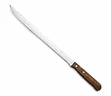Arcos Cuchillo Jamonero con Hoja de 250 mm en Acero Inoxidable. Cuchillo afilado cortar jamón y carne, perfecto un corte preciso jamón. Mango madera comprimida y Serie Latina. Color marrón.