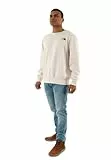 THE NORTH FACE NF0A89FBQLI M Simple Dome Crew Sweatshirt Hombre White Dune Tamaño XL